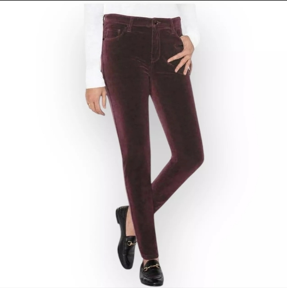 Well Worn High-Rise Luxe Velvet Tapered Corduroy Pants Women’s Inseam 31 Size 4